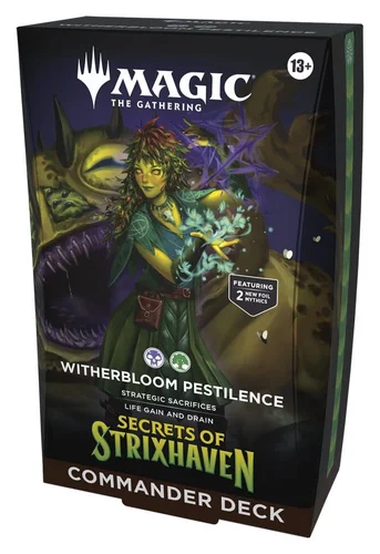 Magic the Gathering Secrets of Strixhaven Commander Deck Whiterbloom Pestilence English